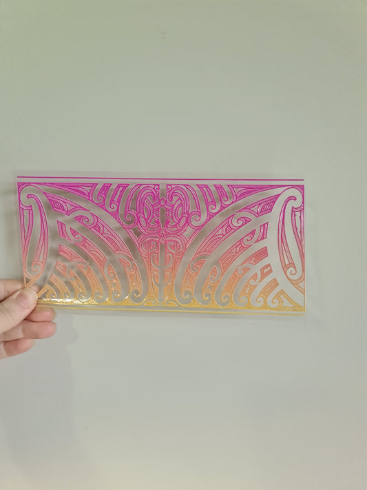 UV dtf transfer Maori design 23cmx11cm 16oz wrap #1230