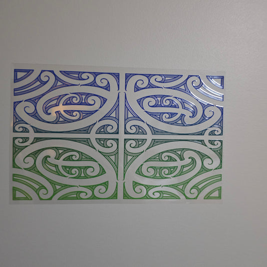 XL UV DTF DECAL MAORI DESIGN 28CMX17CM for touch lamps #260