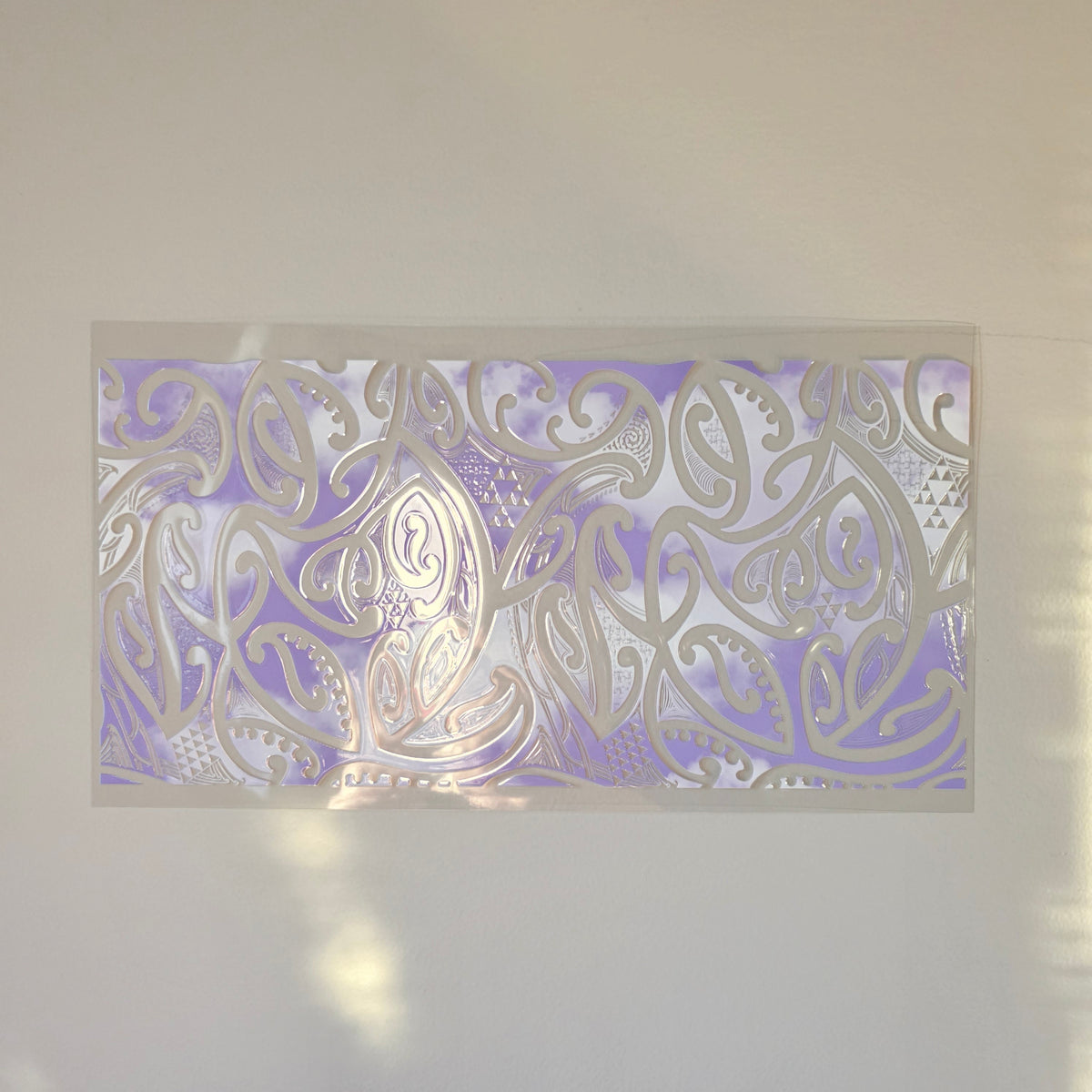 30cmx 15cm size UV DTF DECAL MAORI DESIGN for Table lamps #18