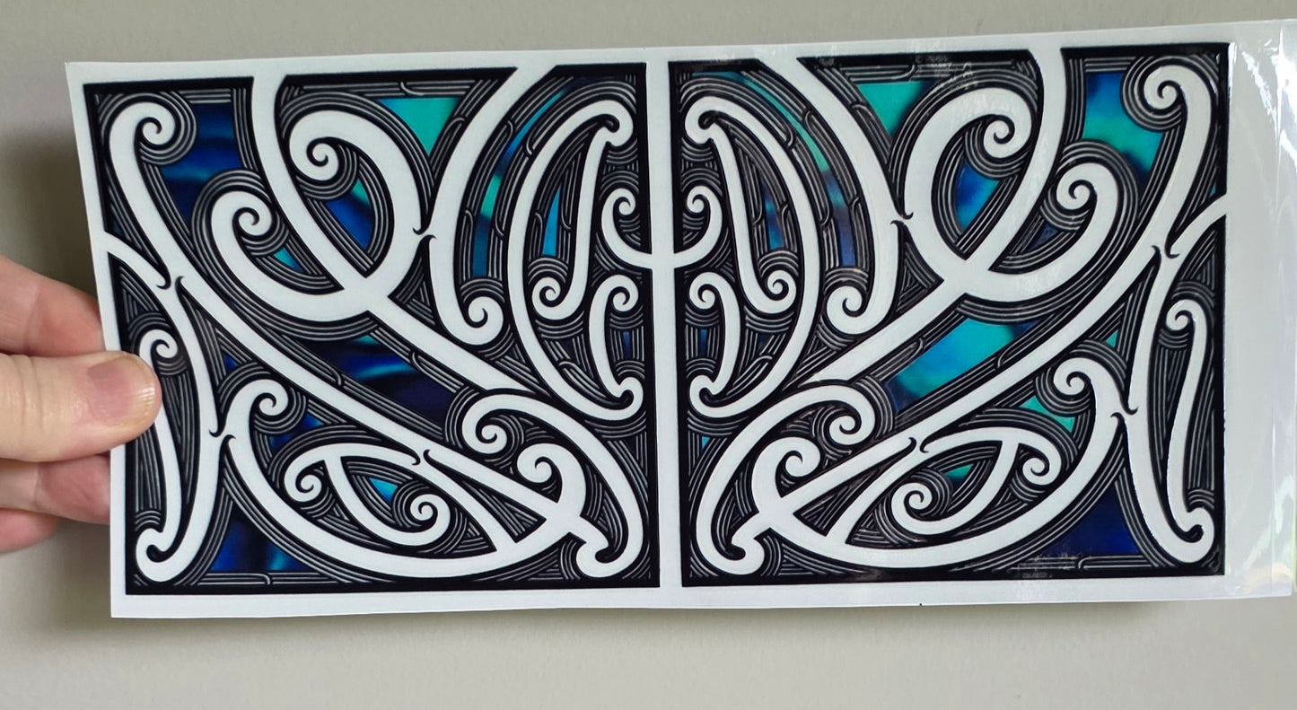 UV dtf transfer Maori design 23cmx11cm 16oz wrap #1645