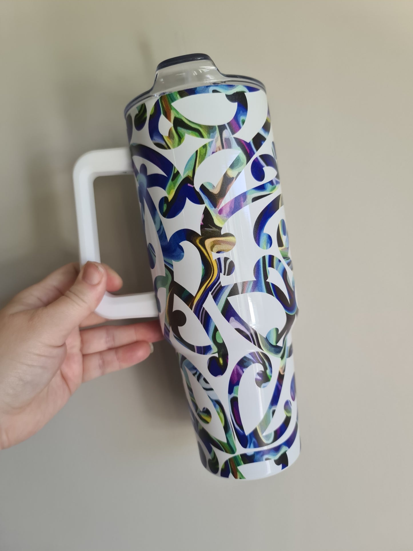 40oz Custom Maori design Tumbler