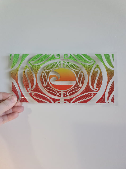 UV dtf Maori design 23cmx11cm 16oz wrap #899