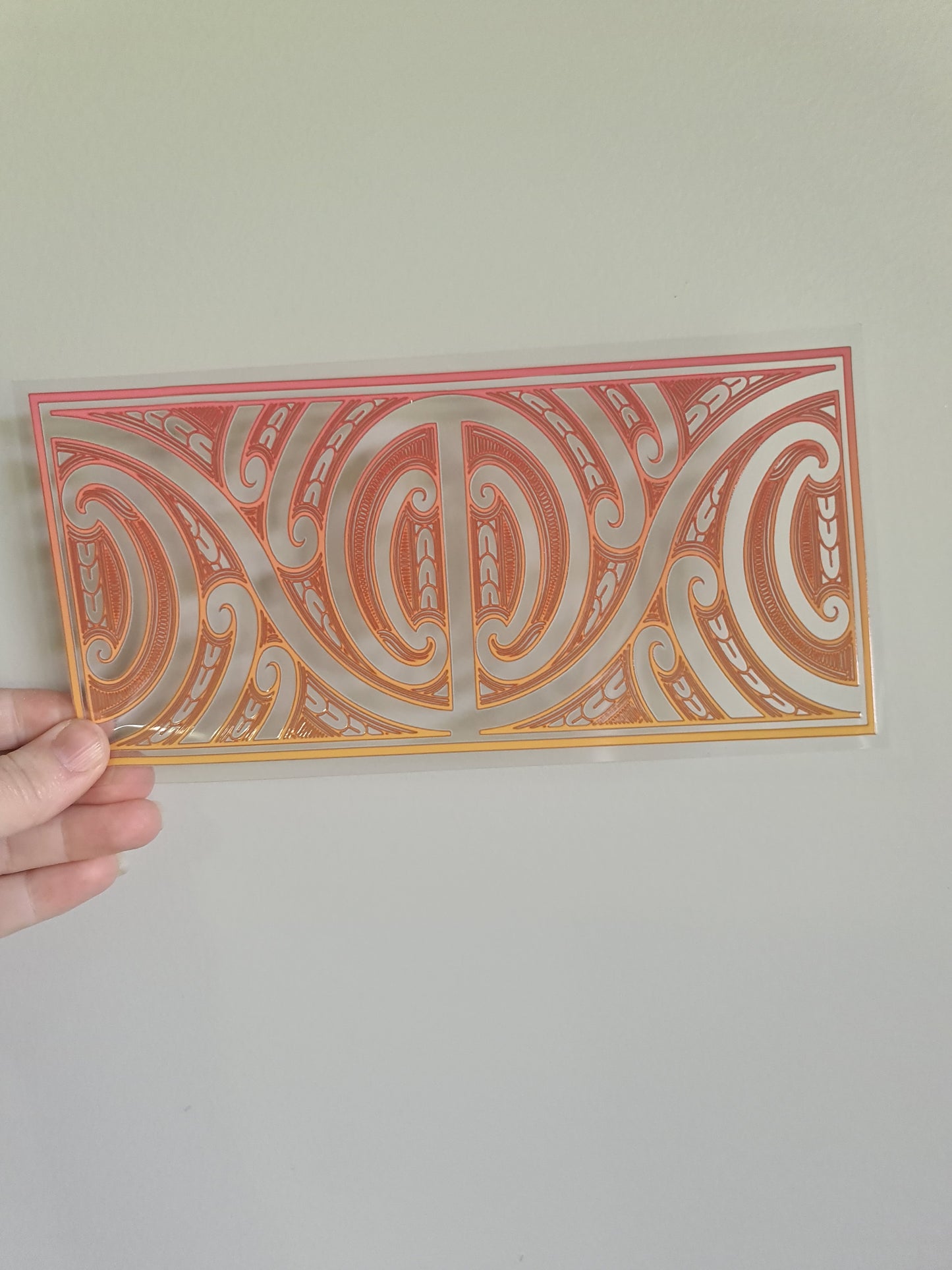 UV dtf Maori design 23cmx11cm 16oz wrap #672