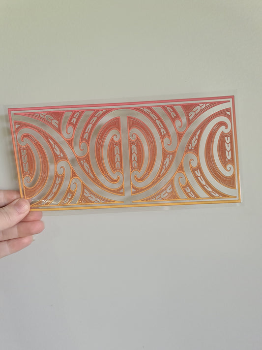 UV dtf Maori design 23cmx11cm 16oz wrap #672
