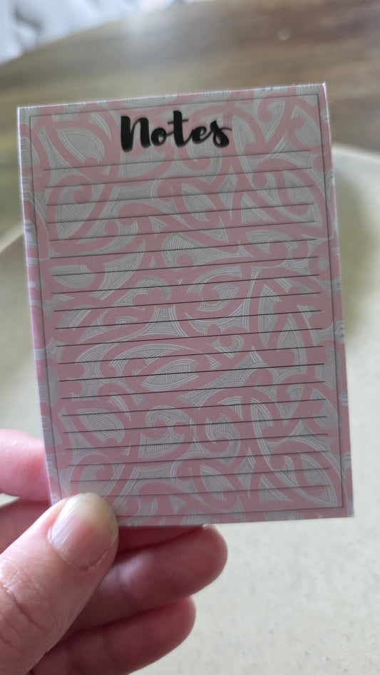 Maori design Sticky Note Pad 9cmx7.5cm