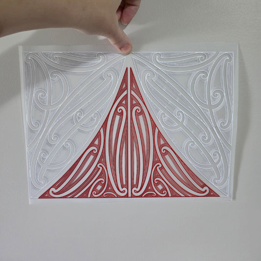 Maori design Iron on DTF 30cmx21cm