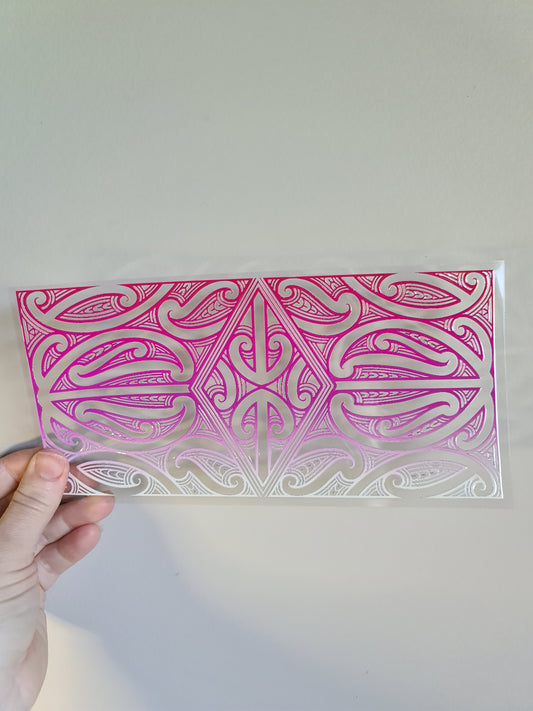 UV dtf Maori design 23cmx11cm 16oz wrap #1107