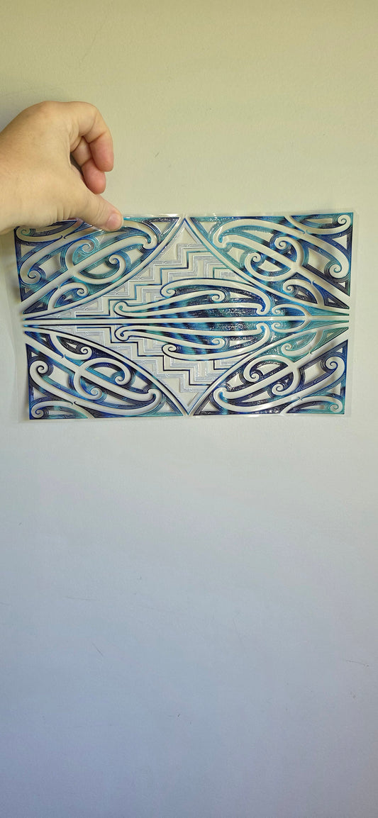 XL UV DTF DECAL MAORI DESIGN 28CMX17CM for touch lamps #207