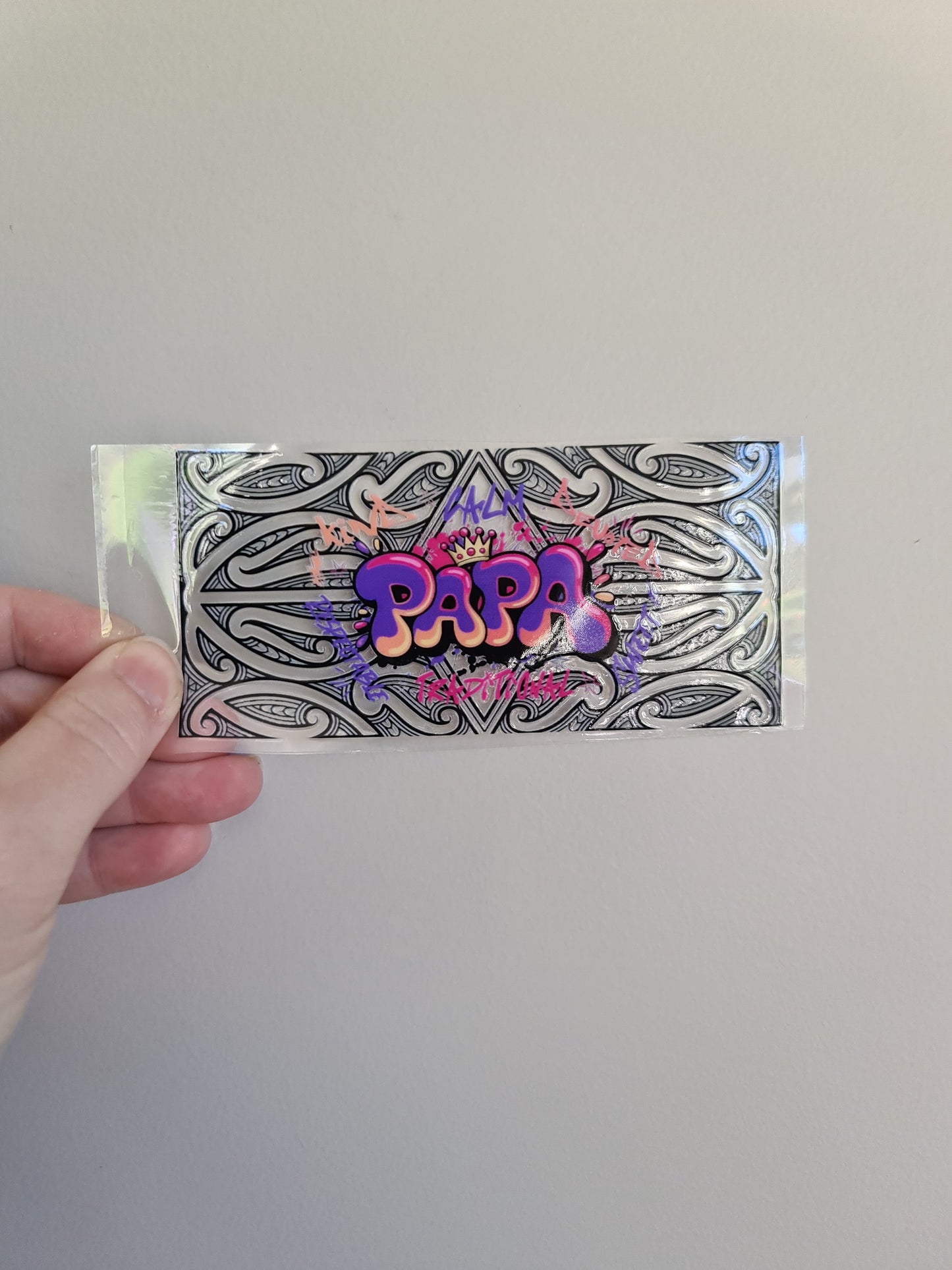 UV dtf Maori design mini size 12cm fathers day