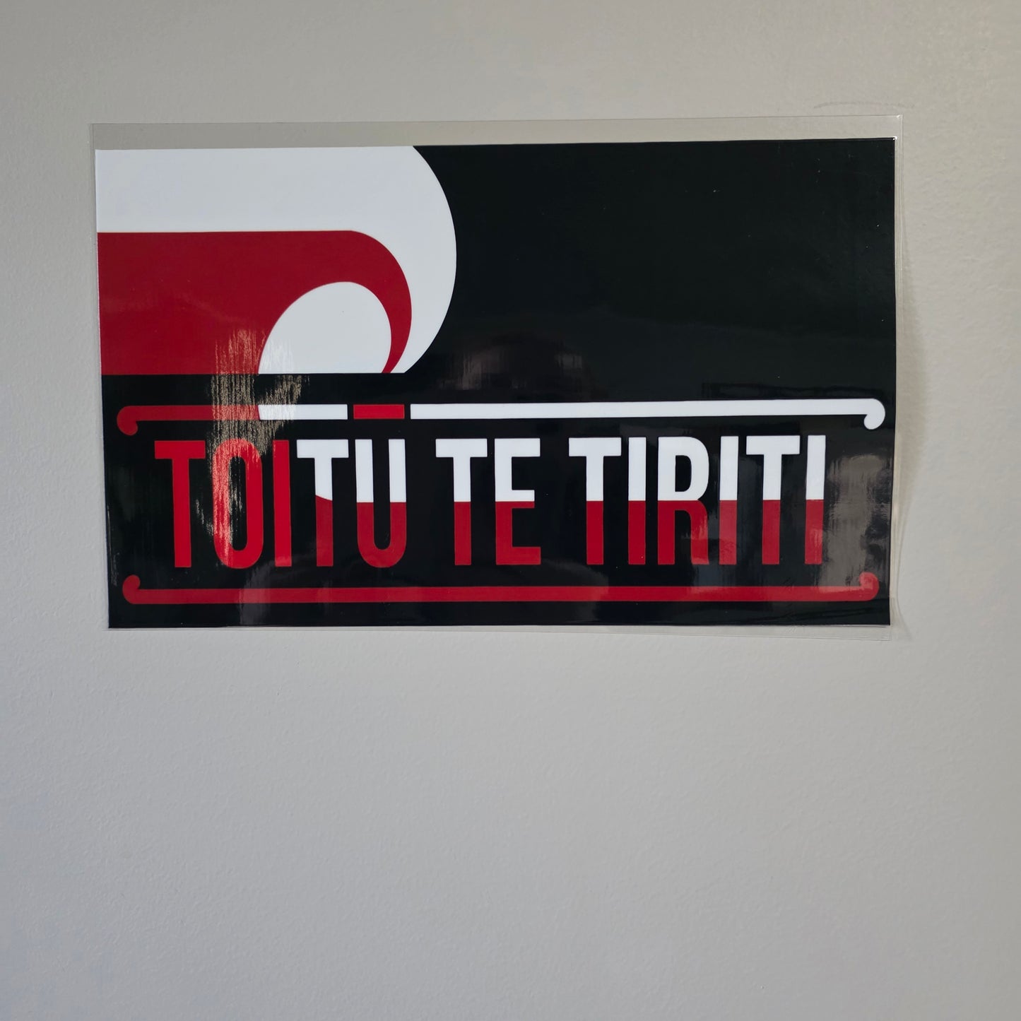 XL UV DTF DECAL MAORI DESIGN 28CMX17CM for touch lamps #281