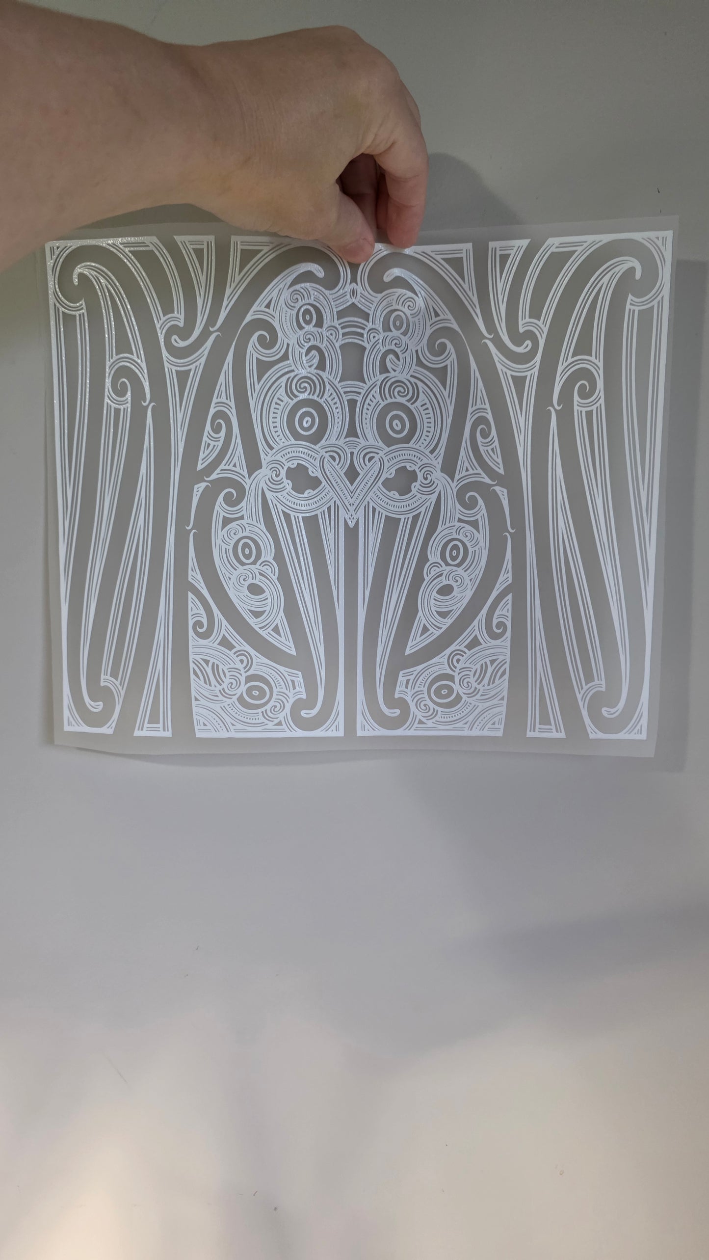Maori design Iron on DTF 30cm for clothing