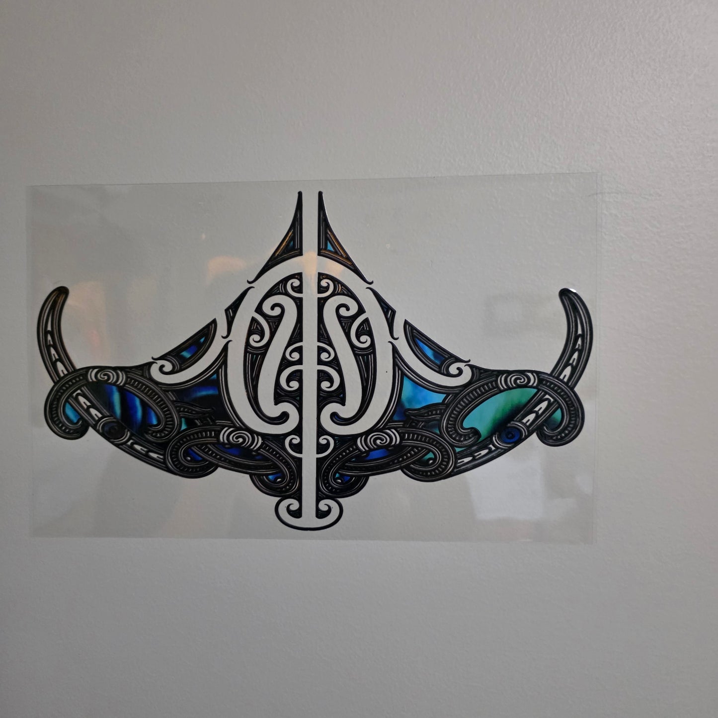 XL UV DTF DECAL MAORI DESIGN 28CMX17CM for touch lamps #275