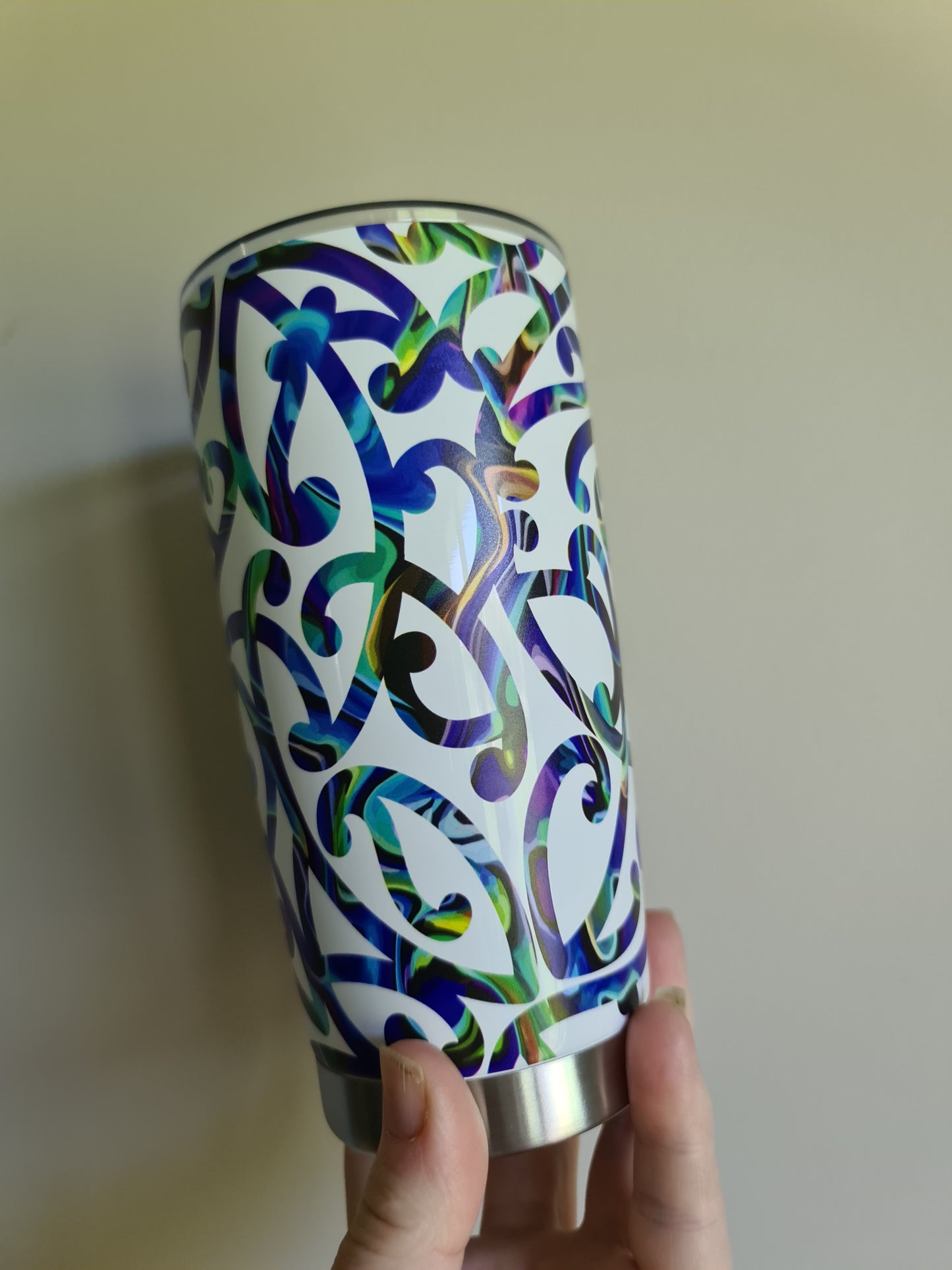 20oz custom Maori design travel cup