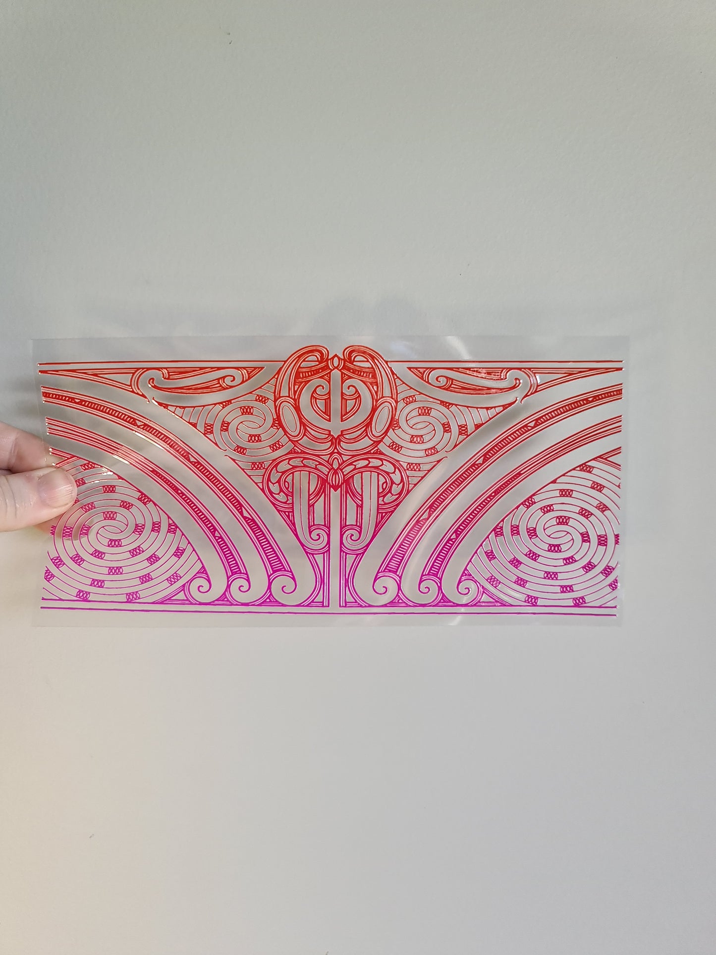 UV dtf transfer Maori design 23cmx11cm 16oz wrap #1310