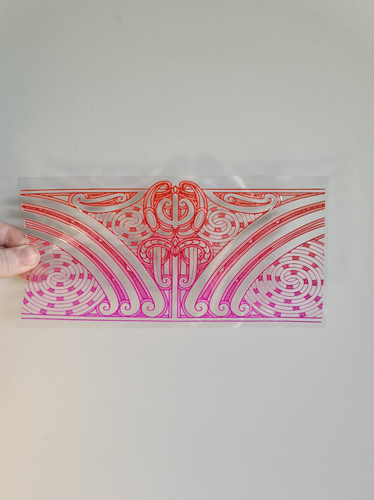 UV dtf transfer Maori design 23cmx11cm 16oz wrap #1310