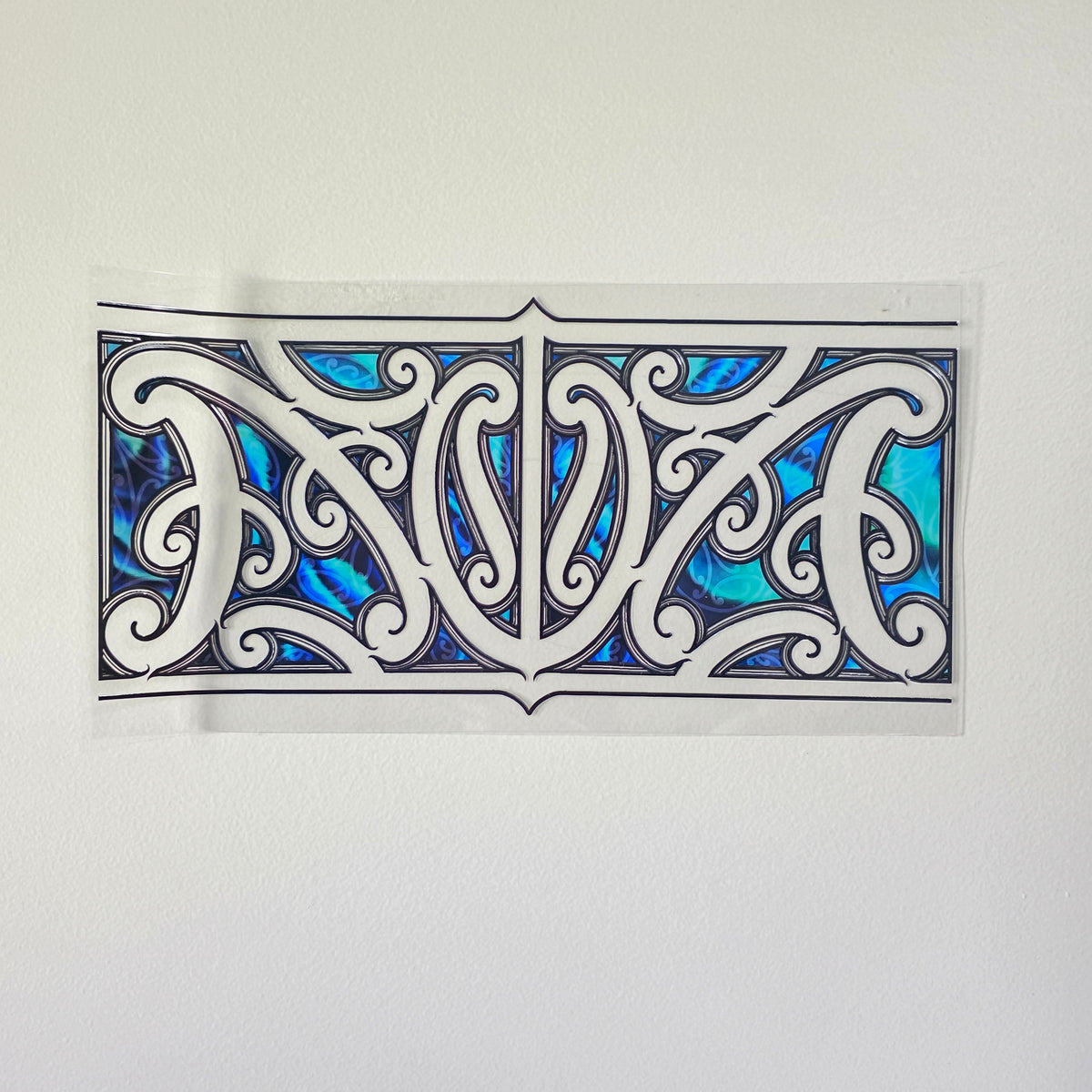30cmx 15cm size UV DTF DECAL MAORI DESIGN for Table lamps #15