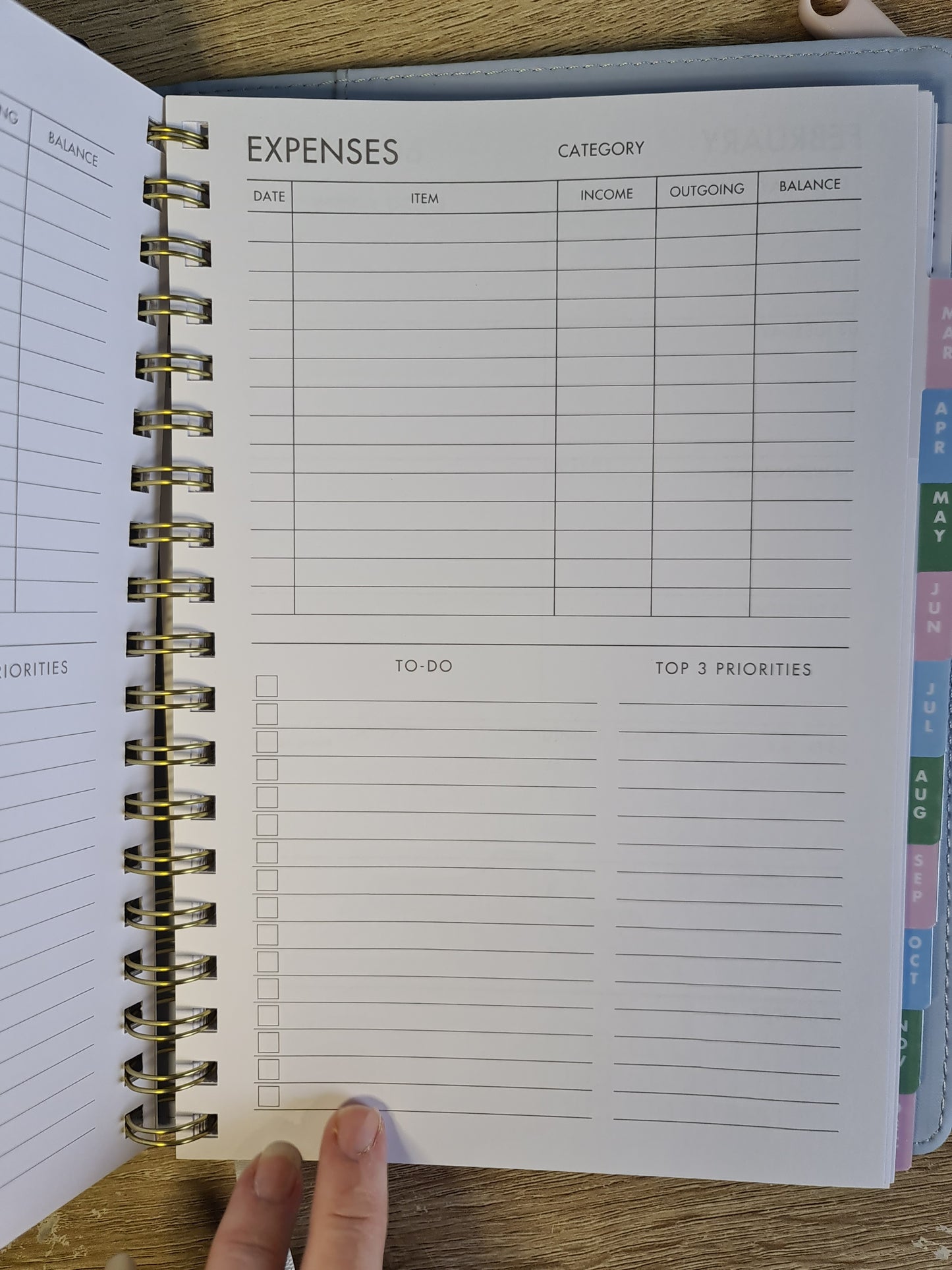 2026 Diary Planner blue