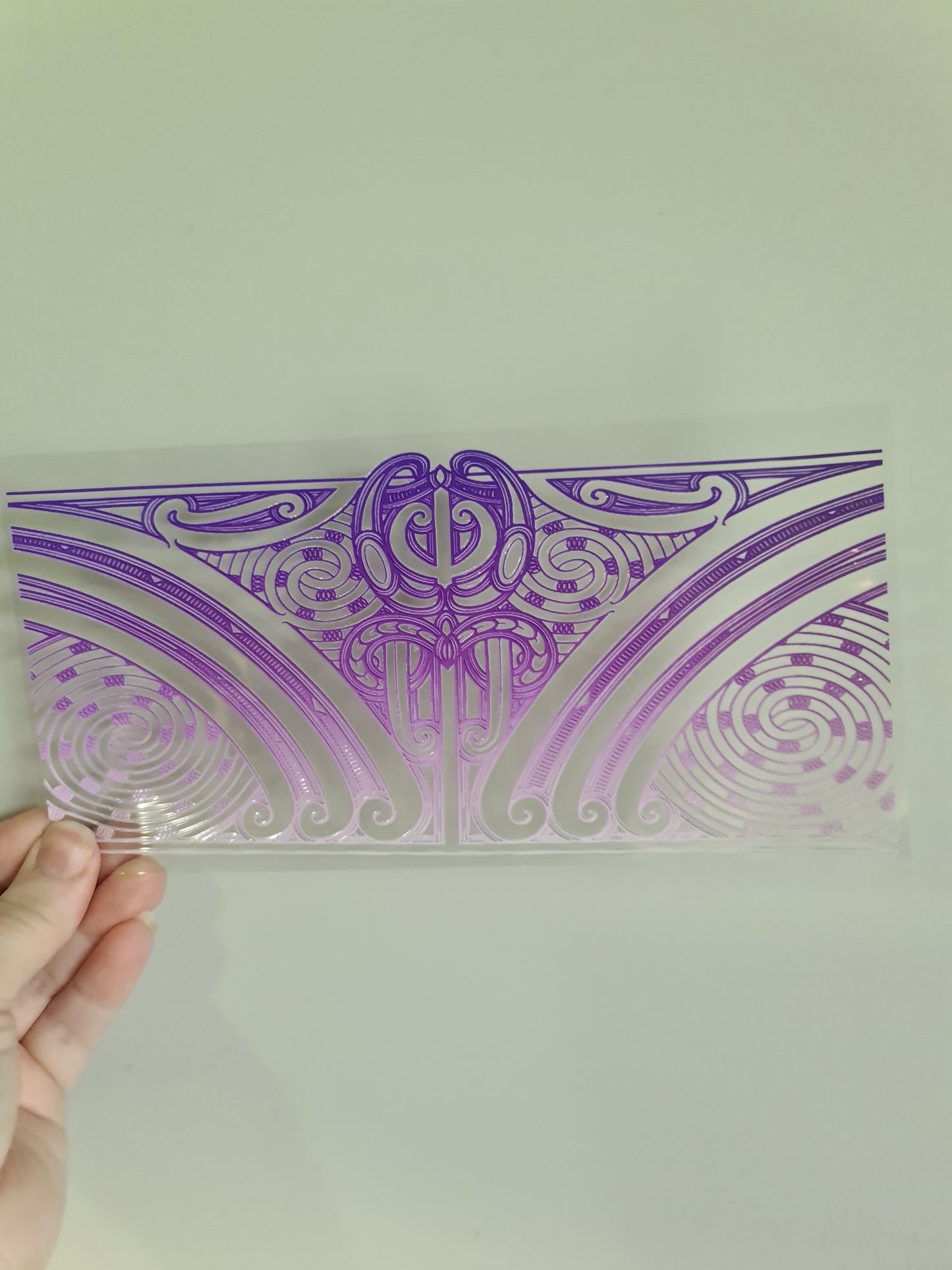 UV dtf transfer Maori design 23cmx11cm 16oz wrap #1215