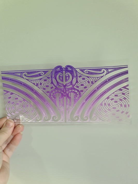 UV dtf transfer Maori design 23cmx11cm 16oz wrap #1215