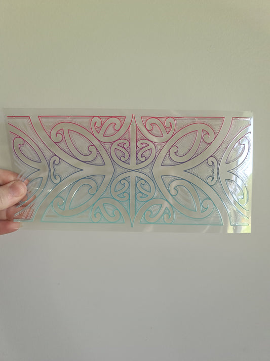 UV dtf Maori design 23cmx11cm 16oz wrap #666