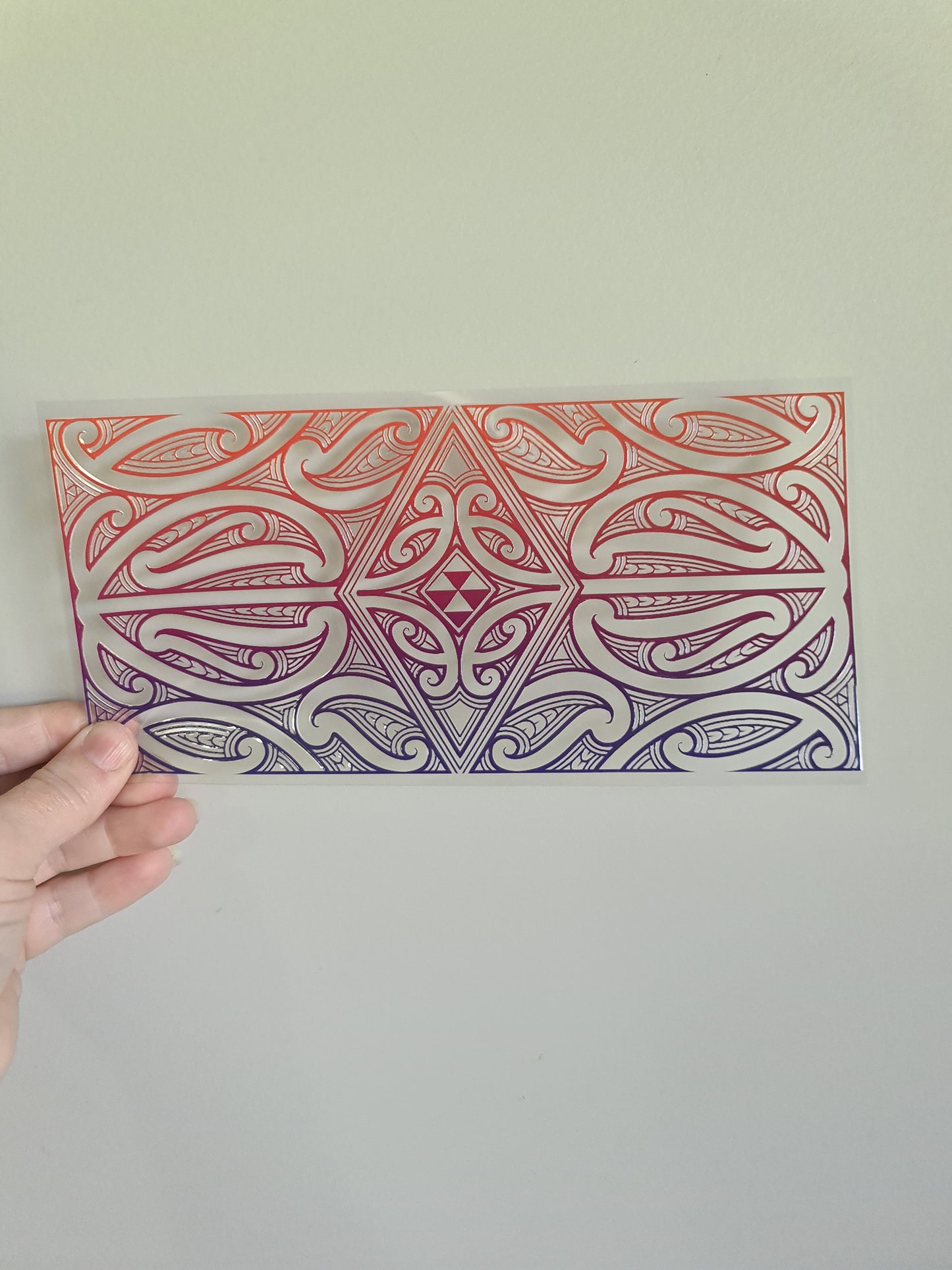 UV dtf Maori design 23cmx11cm 16oz wrap #640