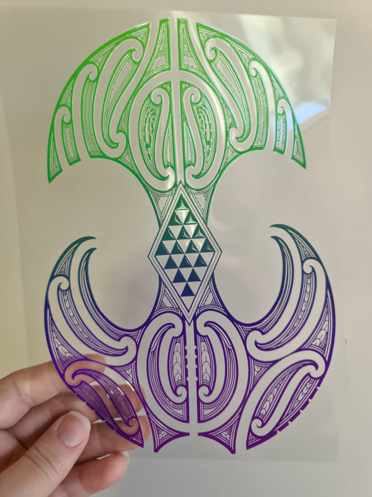 UV dtf Maori design A5 size 21cmx 14.8cm #331