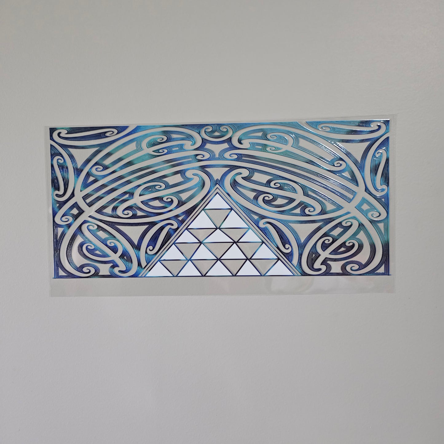XL UV DTF DECAL MAORI DESIGN 38CMX17CM for touch lamps #33