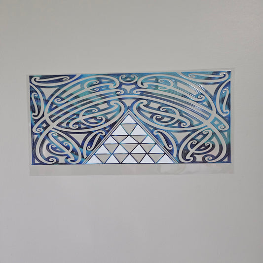XL UV DTF DECAL MAORI DESIGN 38CMX17CM for touch lamps #33