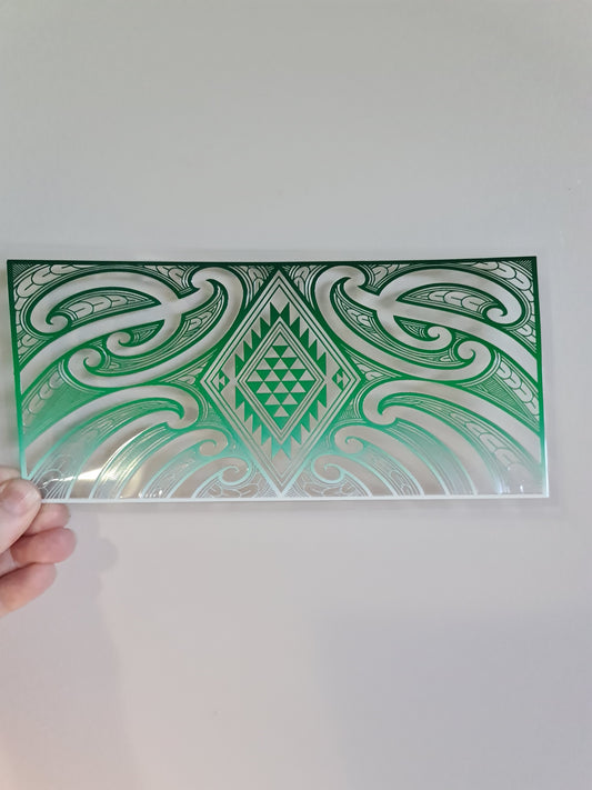 UV dtf Maori design 23cmx11cm 16oz wrap #894