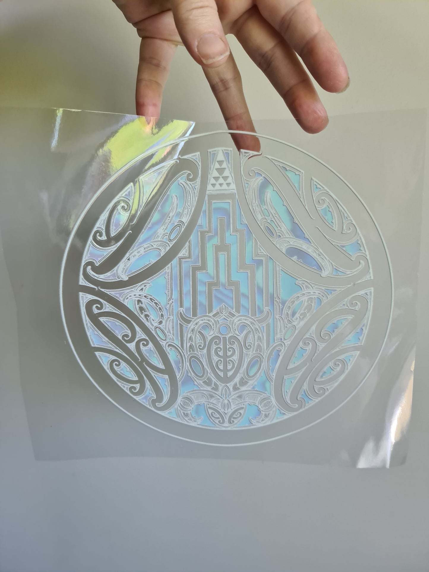 XL UV DTF DECAL MAORI DESIGN 20cm Window decal (2nds)