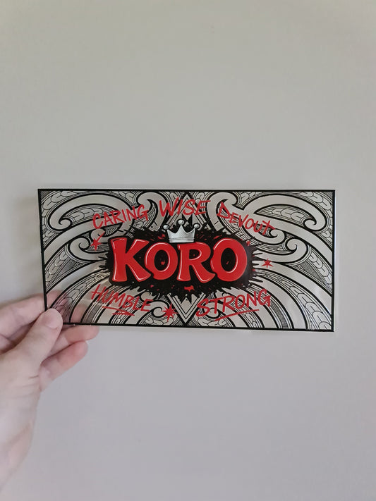 UV dtf Maori design 23cmx11cm 16oz wrap #1035 koro