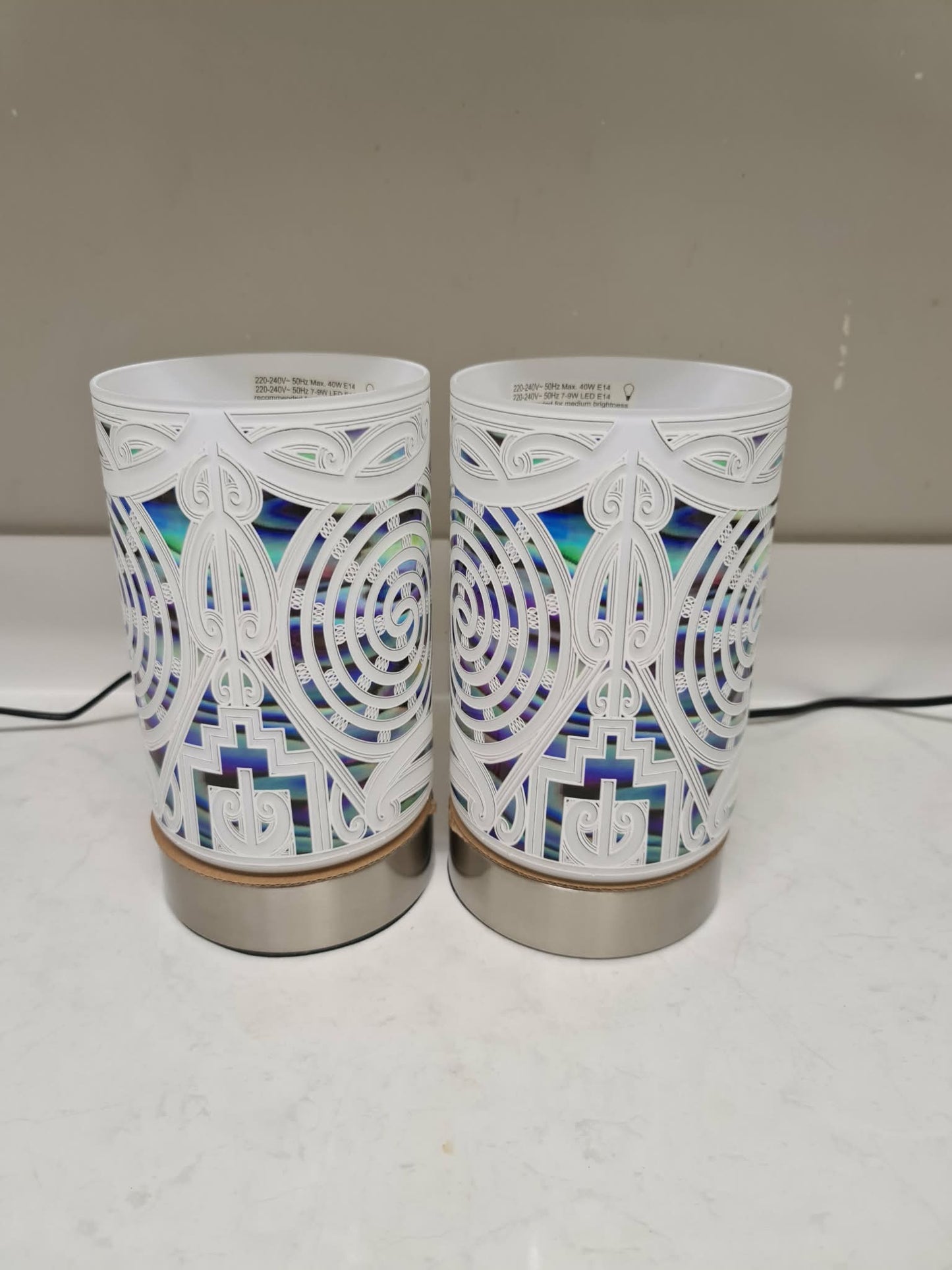 Maori design touch lamp - set 2 lamps (pre-order)