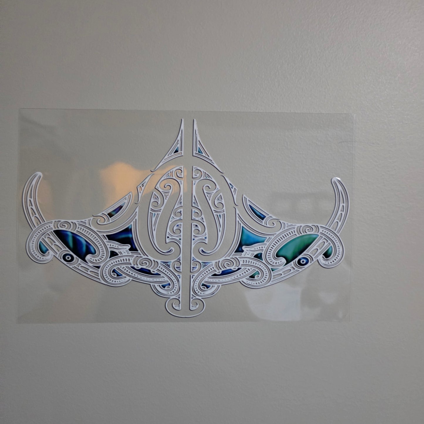 XL UV DTF DECAL MAORI DESIGN 28CMX17CM for touch lamps #276