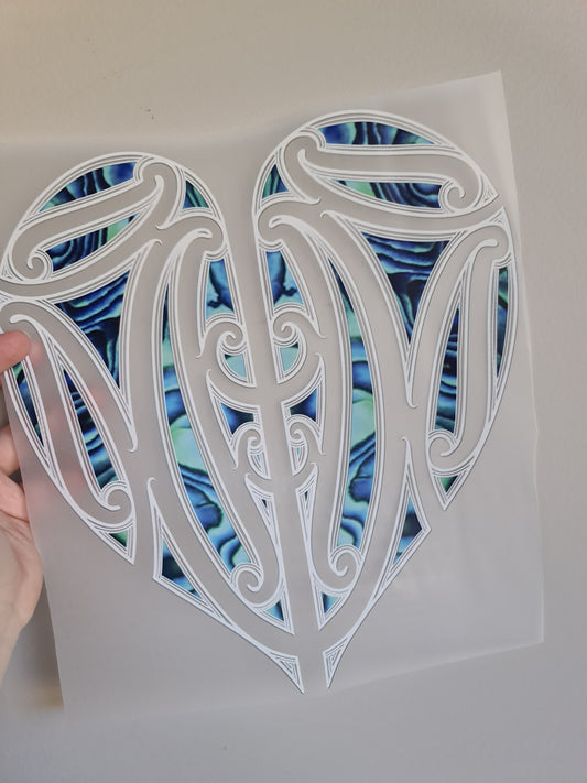Sublimation custom Maori design Iron on 30cm