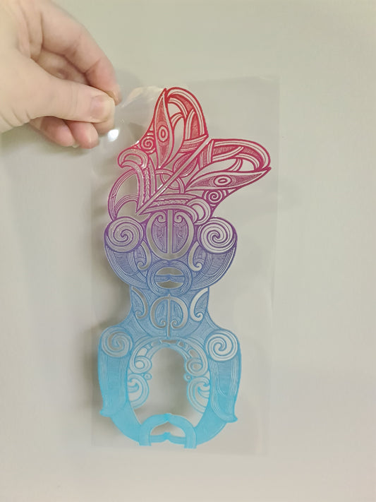 UV dtf transfer Maori design 23cmx11cm 16oz wrap #1181