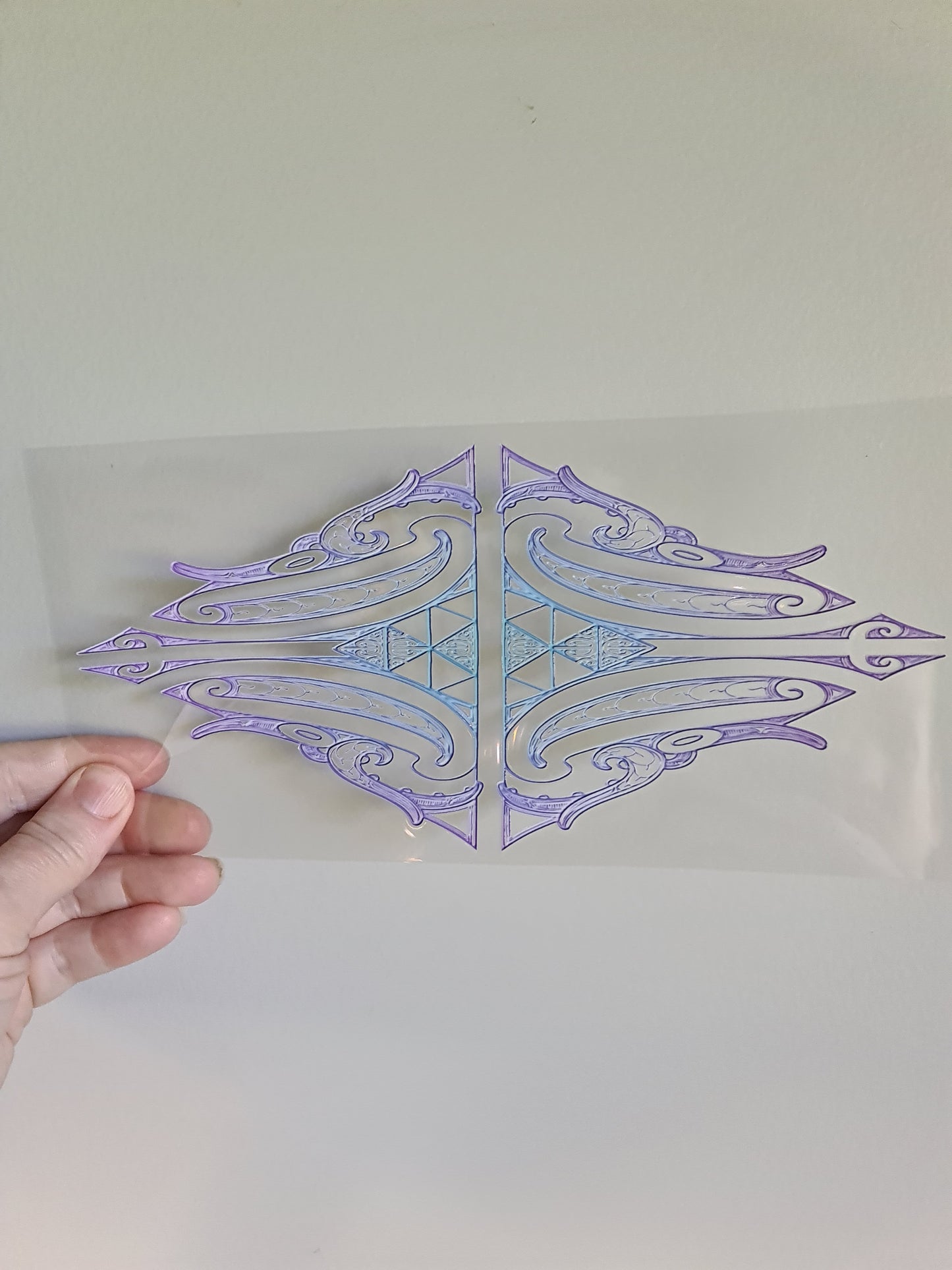 UV dtf Maori design 23cmx11cm 16oz wrap #1120