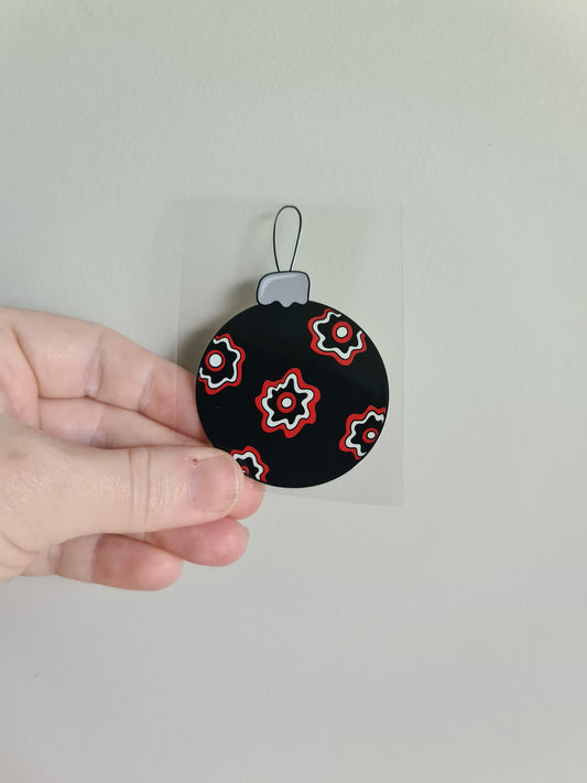 CHRISTMAS - Tiny UV DTF transfer 8cm for baubles