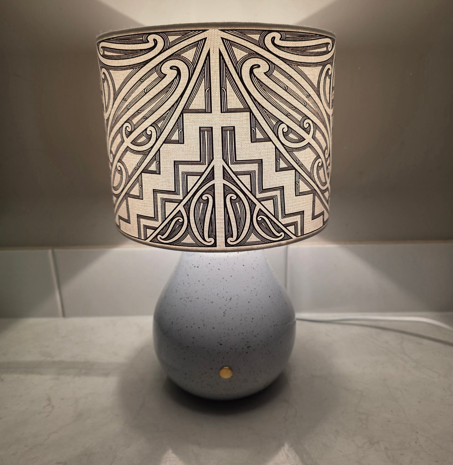 Maori design touch lamp - Single (1 Lamp)
