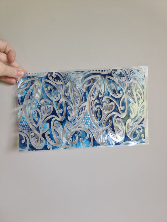 XL UV DTF DECAL MAORI DESIGN 28CMX17CM for touch lamps #63