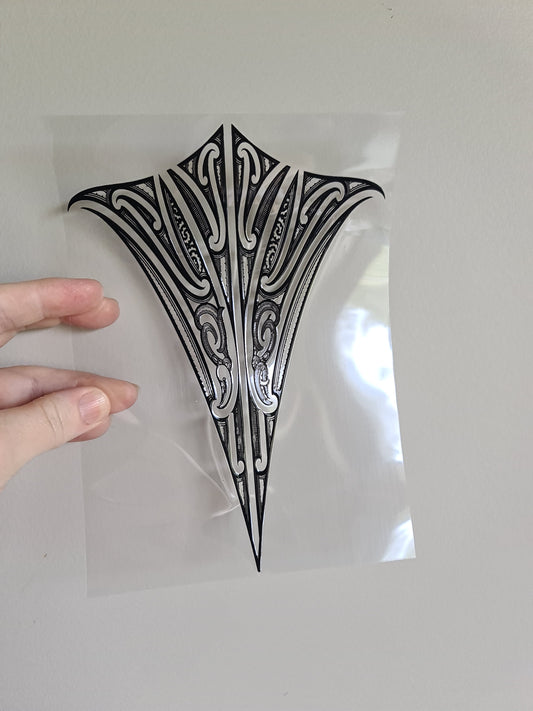 UV dtf Maori design A5 size 21cmx 14.8cm #402