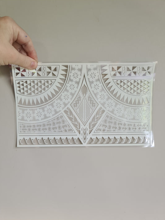 XL UV DTF DECAL MAORI DESIGN 28CMX17CM for touch lamps #118