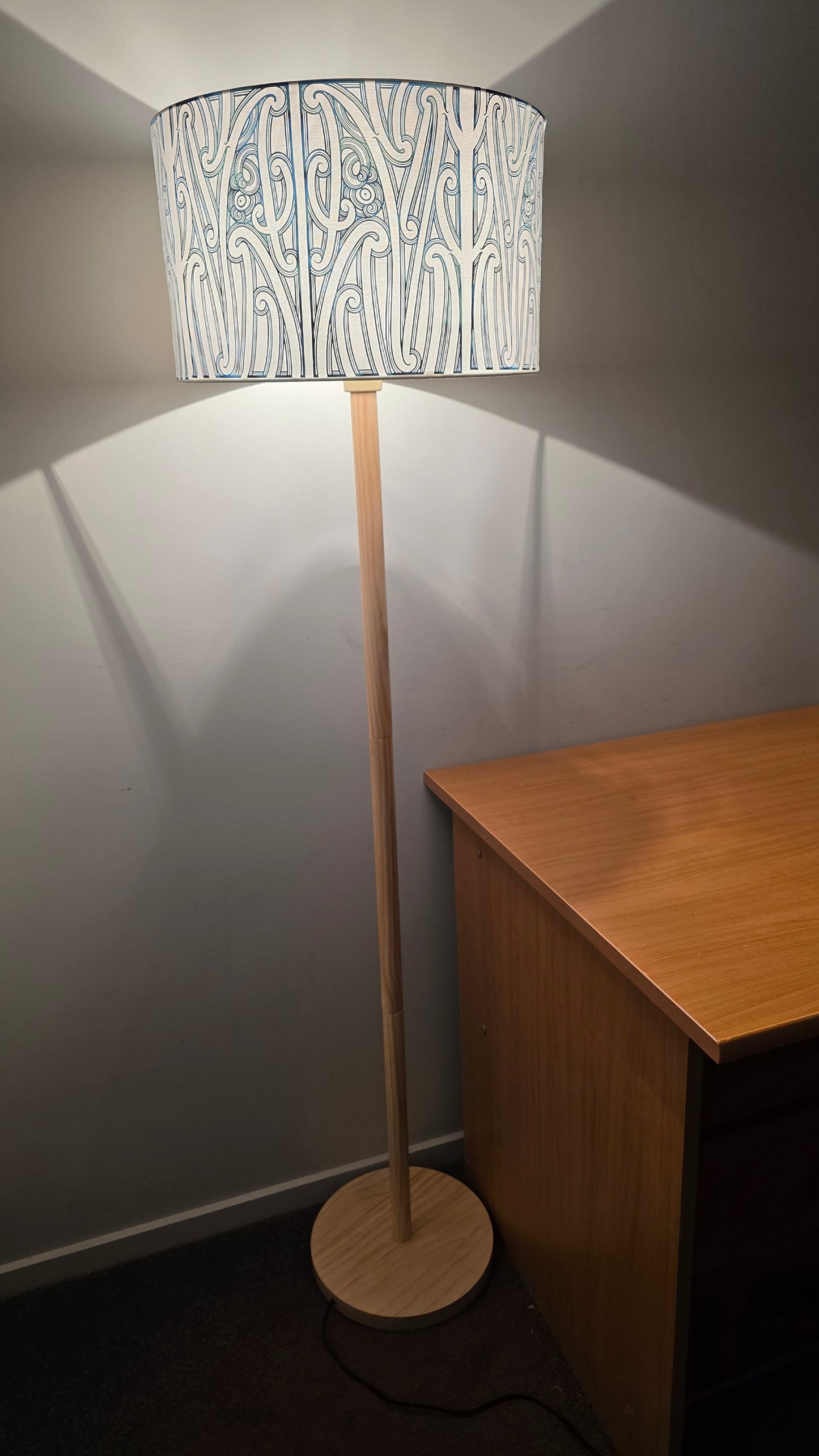 Maori Design Floor Lamp - Paua PRE-ORDER