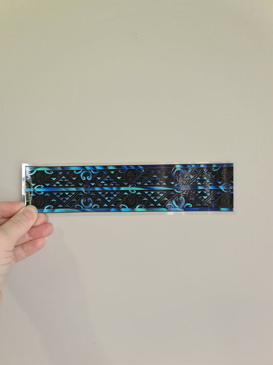 UV dtf transfer Maori design band 23cmx5cm 16oz wrap #1270 blue