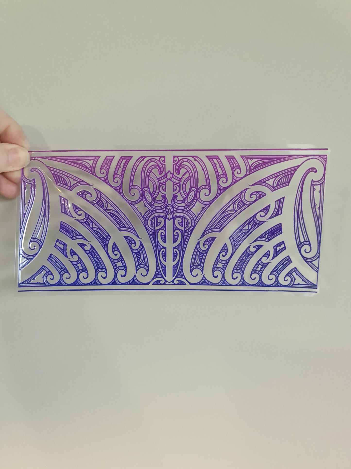 UV dtf transfer Maori design 23cmx11cm 16oz wrap #1174