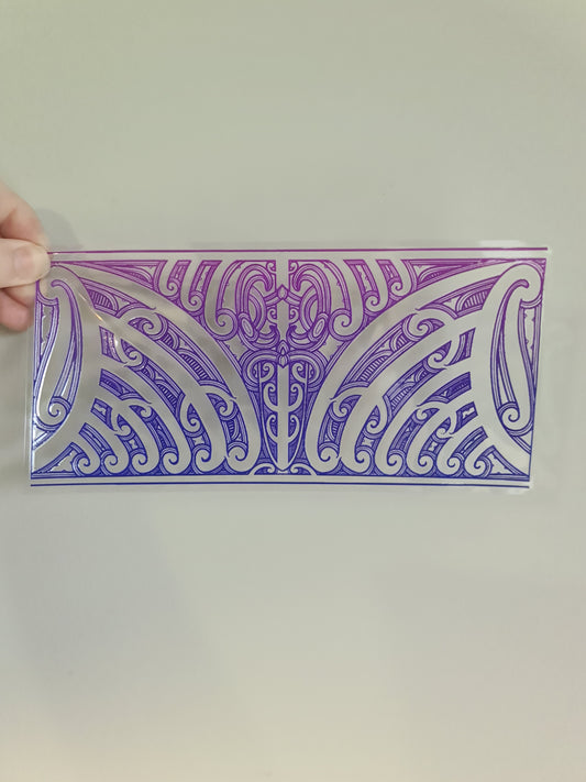 UV dtf transfer Maori design 23cmx11cm 16oz wrap #1174