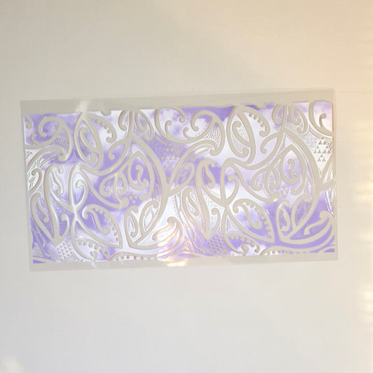 30cmx 15cm size UV DTF DECAL MAORI DESIGN for Table lamps #18
