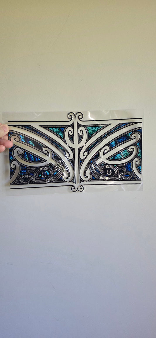 XL UV DTF DECAL MAORI DESIGN 28CMX17CM for touch lamps #198