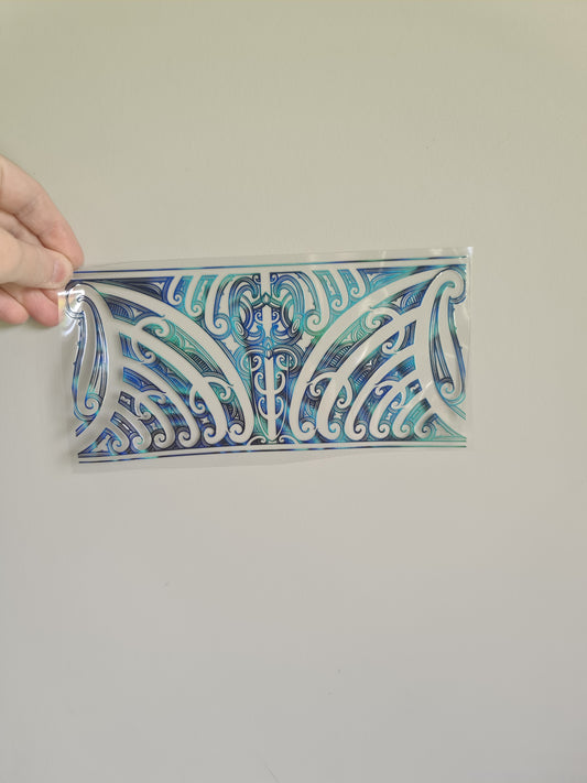 UV dtf transfer Maori design 23cmx11cm 16oz wrap #1504