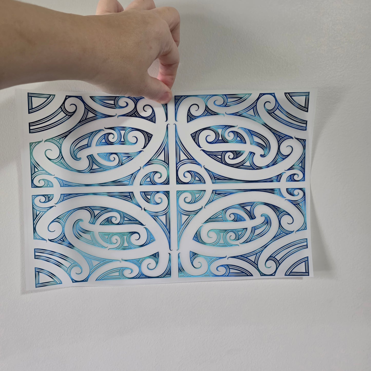 Maori design Iron on DTF 30cm