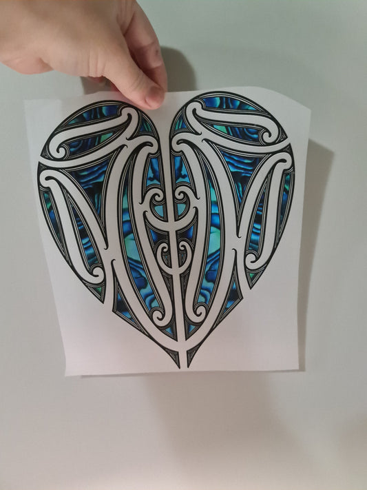 Kids clothing Sublimation custom Maori design Iron on HTV 23cm